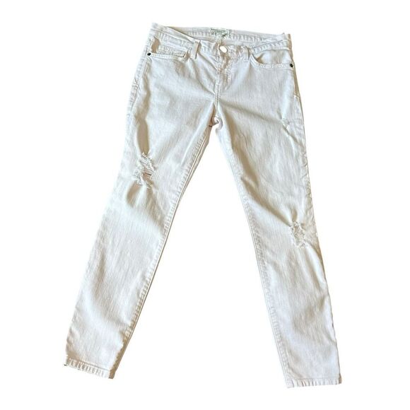 Revolve Current/Elliott The Stiletto Tattered Dusty Pink Destroy Jeans - Picture 3 of 11